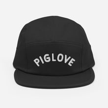 Load image into Gallery viewer, Piglove Black - Five Panel Cap (Merch)