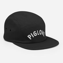 Load image into Gallery viewer, Piglove Black - Five Panel Cap (Merch)